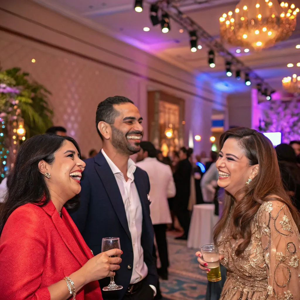 Attendees enjoying a successful event
